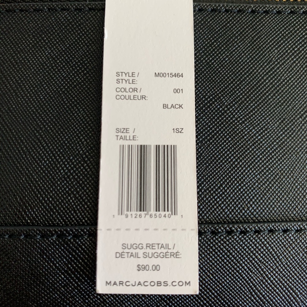 HP⚡️NWT, Marc Jacobs Saffiano Top Zip Coin Purse - Picture 7 of 8